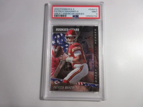 PSA 9 2020 Panini Rookies & Stars Patrick Mahomes II Great American Heroes