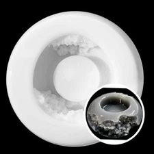 Small ROUND Druzy Tealight Holder Silicone Mold AU