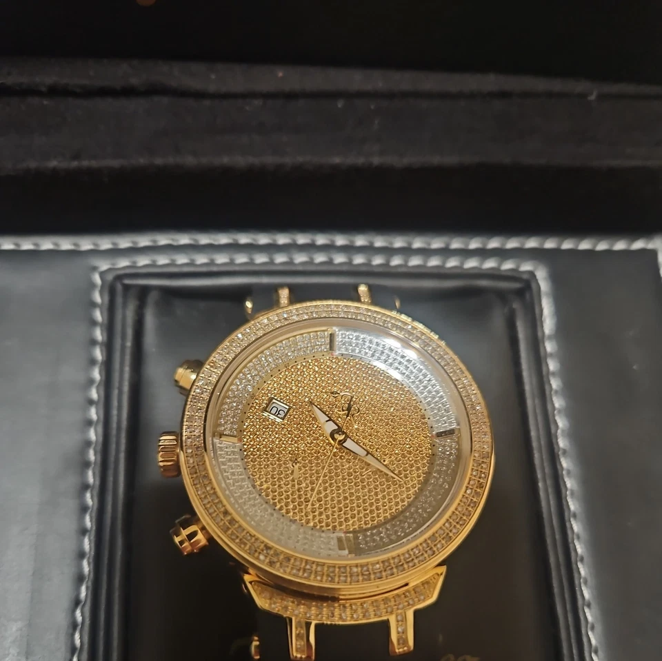 Men's Joe Rodeo JJM9 2.20ct. approx. 242 pcs. Diamonds Gold & Silver Swiss watch - Image 3 of 4