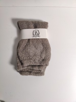 b studio -women's leg warmer - tan- Cashmere Blend - Made in USA **I1**