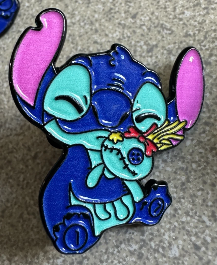 DISNEY PIN STITCH HUGGING SCRUMP PLUSH DOLL LILO