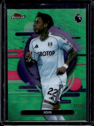 2025-26 Topps Finest Premier League Kevin Uncommon Green Refractor #/35 Fulham