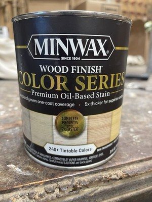 Minwax Color Series Stain for Interior Wood Surfaces Quart /Custom Dark Gray