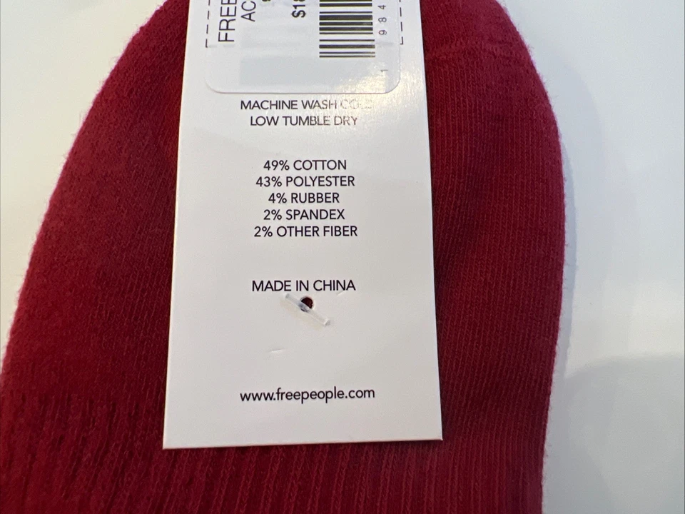 Calcetín Free People Movement X Lucky Honey Tube Bannbutt OSFM Rojo Rosa Foto 4 de 4