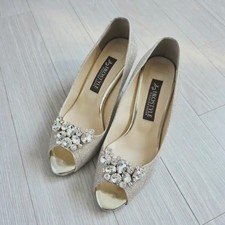 Iro Style Wedding Shoes - Open Toe Heel, Size 245