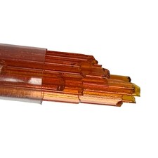 Oceanside Noodles Approx.3/16"W.x17"L. Red Semi-Opal 5OZ. Tube 96 COE
