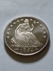 1854 Seated Liberty 1 Troy Ounce .999 Proof Silver Round