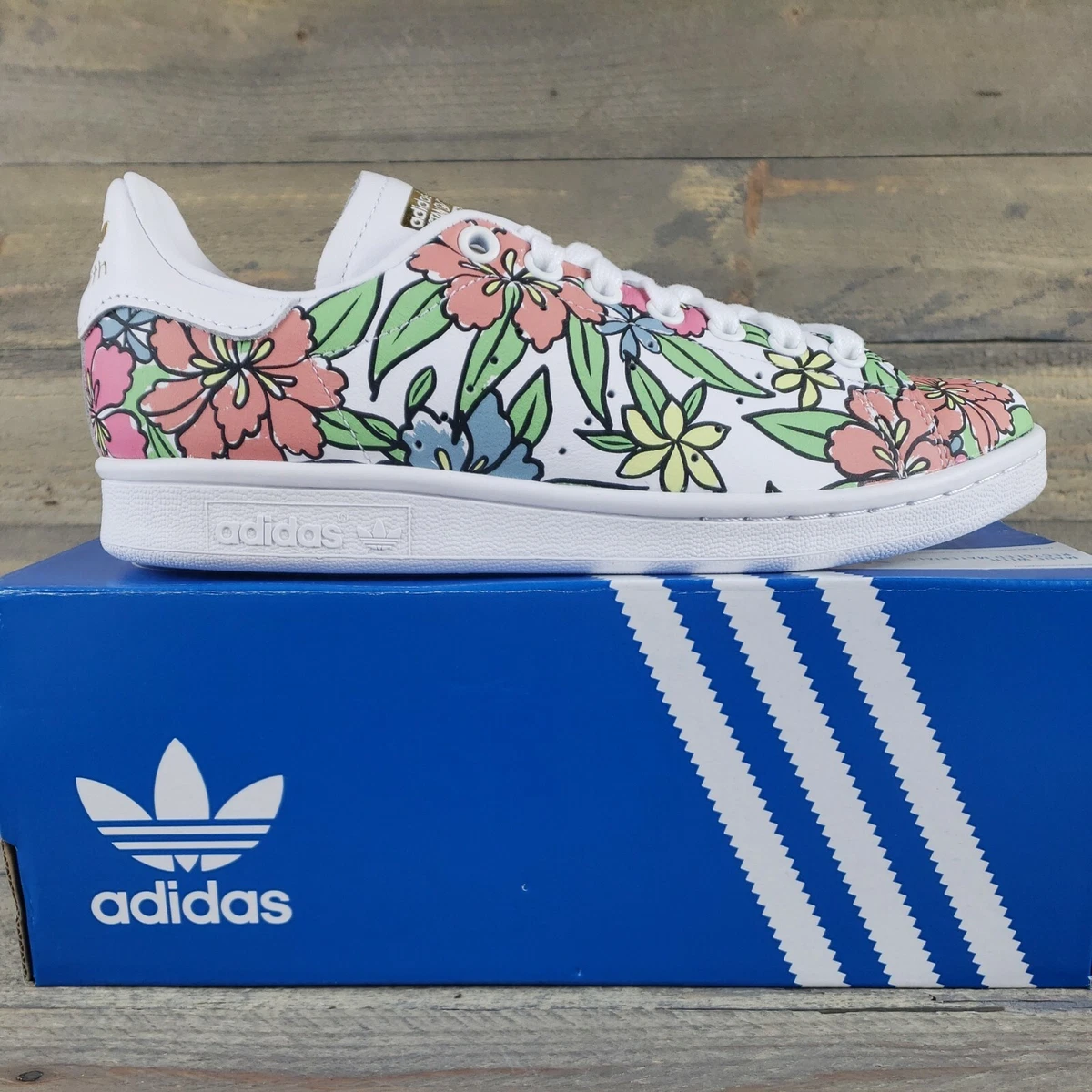 adidas STAN SMITH Originals Shoes, Floral