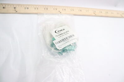 (10-Pk) Yuco LED Panel Mount Indicator Light Flat Round Cap Green 9mm