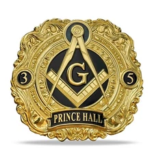 Prince Hall Freemasonry Car Emblem Masonic Symbol of Brotherhood and Pride