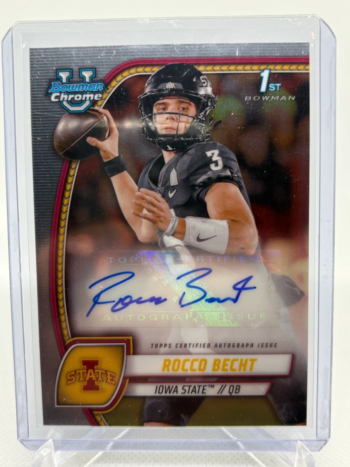 Rocco Becht 2024 Bowman U Chrome Prospect Autograph RC Rookie AUTO