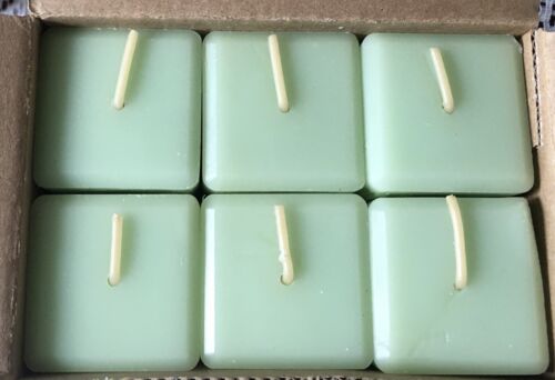 PartyLite HONEYDEW Scent Plus Square Votive Candles K0252 New 6 Melon Retired - Picture 1 of 2