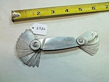 Starrett No. 178B Fillet & Radius Gage, 30 Leaves -17/64-1/2 Inch, USA