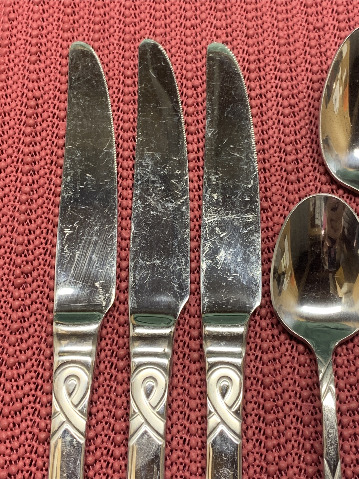 16 Pieces Churchill Stainless China. Dinner & Salad Fork, Knife, Teaspoon, Soup