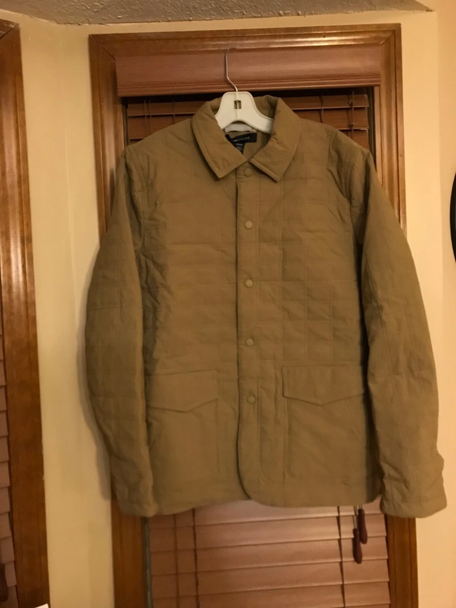 Kenneth Cole Men s Light Brown Quilted Lined Sports Coat Size L NWT FAST SHIP