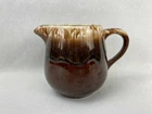 Vintage McCoy Pottery Brown Drip Glazed Creamer Pitcher 3 3/4" Tall