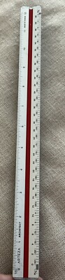 ARTEZA Triangular Architect Scale RULER 3 Sided Aluminum Engineer Drafting 12''