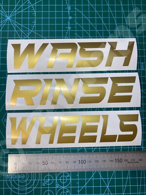 Detailwäsche | Spülen | Räder Aufkleber Eimer Aufkleber Auto Valeting sauber GOLD
