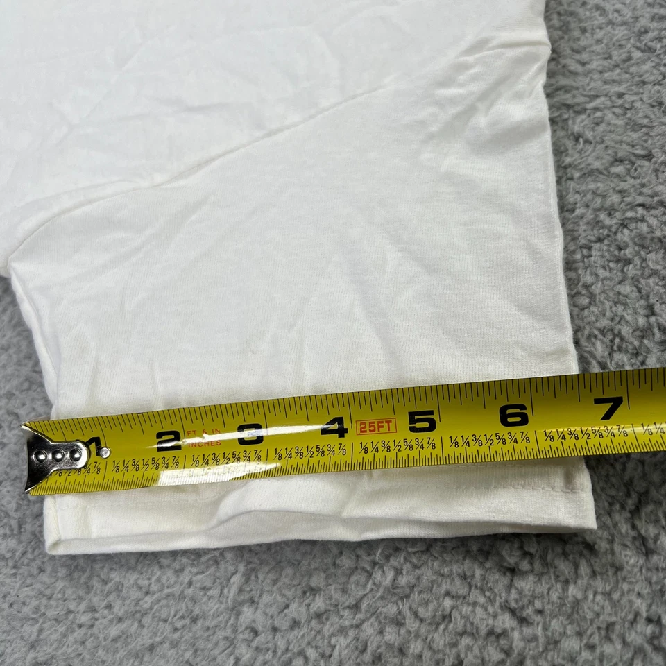 Camiseta Pullover Hanes Boys Blanca Cómoda Manga Corta Cuello Redondo Talla Grande Foto 3 de 4