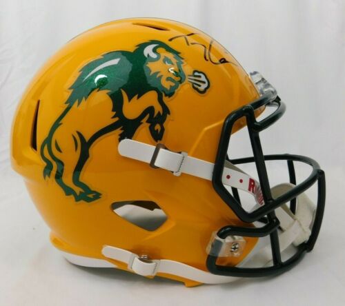 Trey Lance Signed North Dakota State Bison F/S Speed Rep Helmet Beckett 49ers - 第 1/8 張圖片