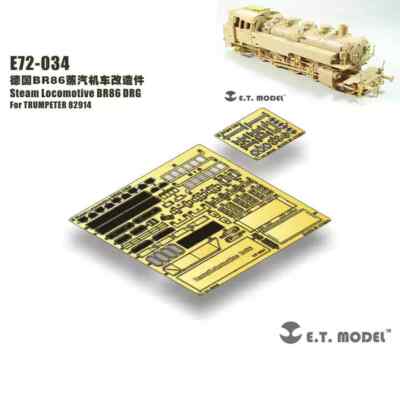 ET Model 1/72 E72-034 Steam Locomotive BR86 DRG For HOBBYBOSS 82914