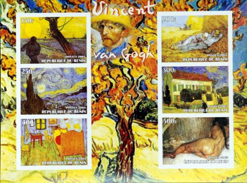 R.BENIN -VINCENI van GOGH-Painting -6 St.Imperf.In M/Sh.-2003-.MNH**BEN 57 - Picture 1 of 1
