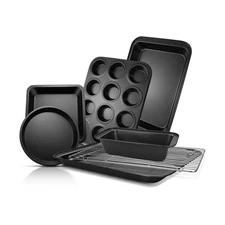 EWFEN Bakeware Sets, Baking Pans Set, Nonstick Oven Pan for Kitchen with Wide...