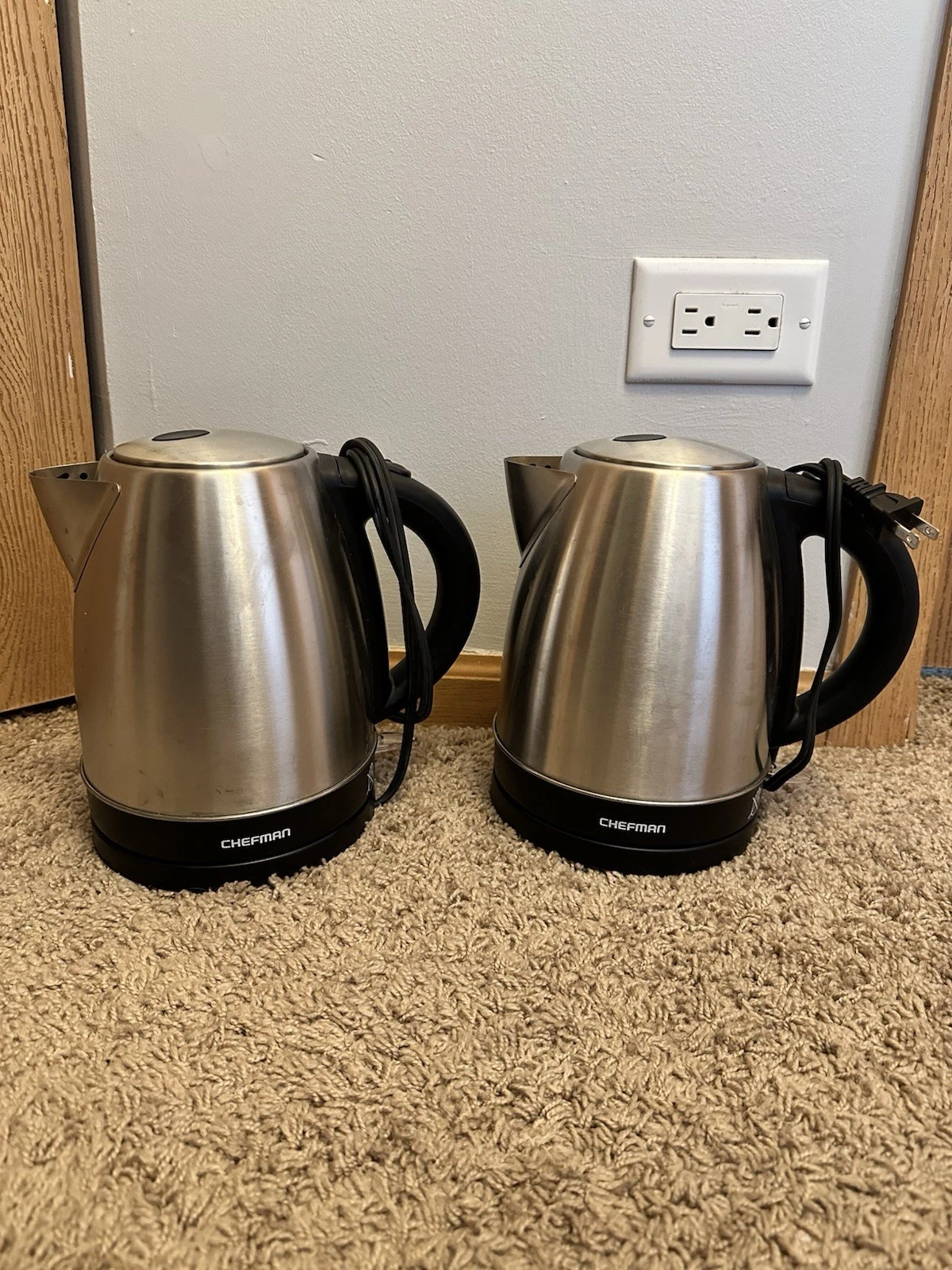 Rapid-Boil Chefman Stainless Steel Electric Kettle, 1.7 Liter, 1500W, RJ11-17-V3