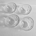 Di Borgonovo Glasschalen mit mattierter Oberfläche und gepunktetem Muster 4er Set