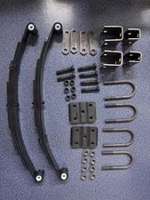 For 3500lb Single Trailer Axle Suspension Kit Leaf Spring U-bolt & Hanger / 