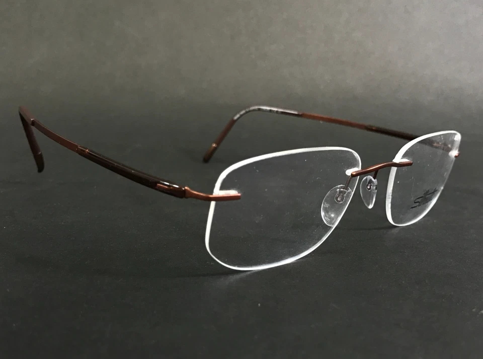 剪影眼镜框 5540 JO 6140 Titan Contour Simply Brown 51-19-135 — 第 2/4 张图片