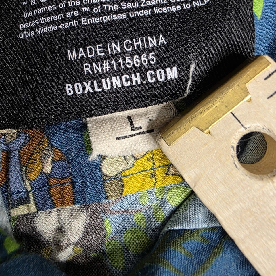 Коробка обед Властелин колец рубашка с коротким рукавом на пуговицах все над печать большой - Изображение 4 из 4