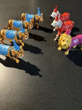 ANKYO Circus Animals Birthday Party Toppers 4” Lot Of 7