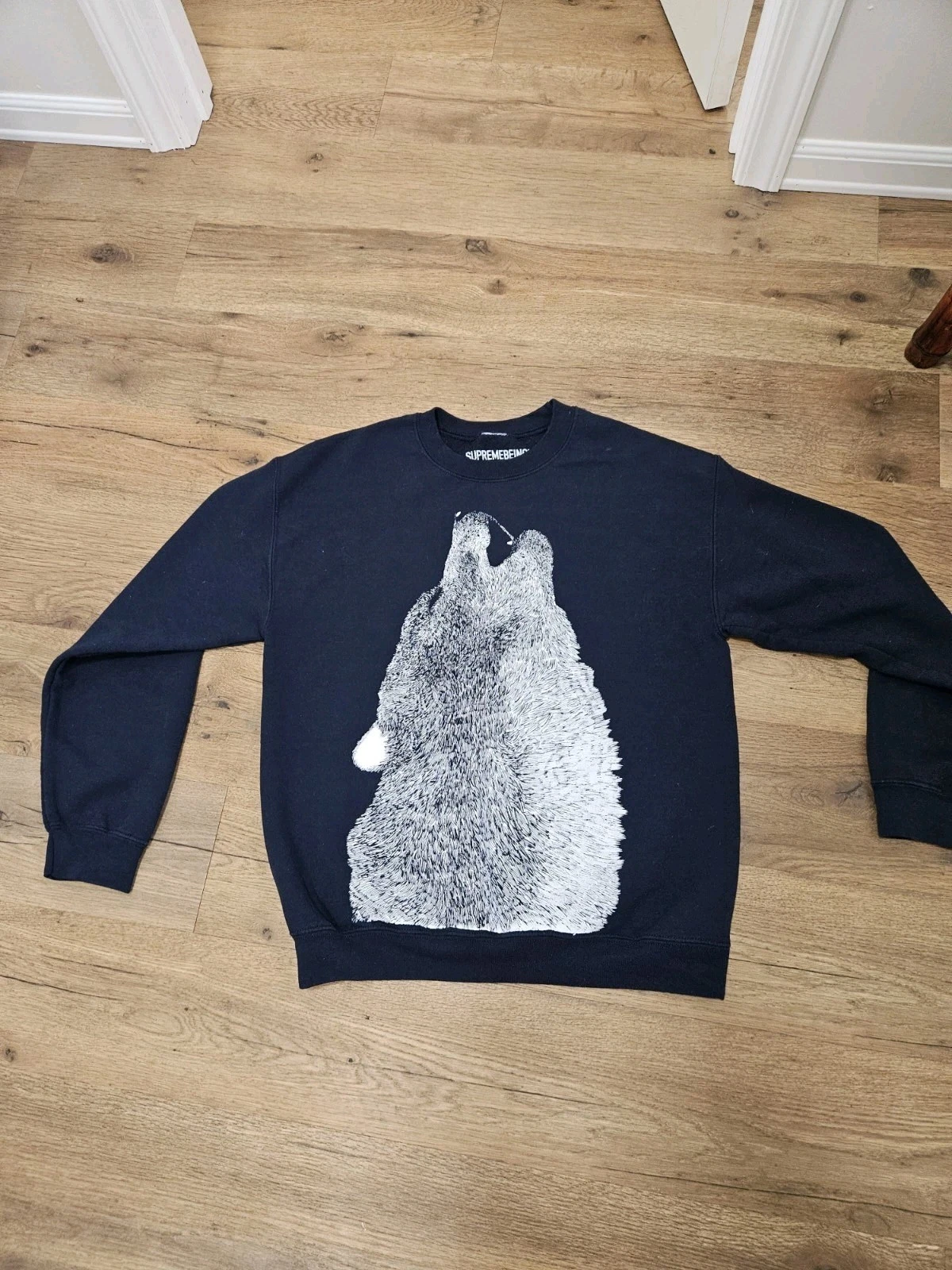 Sweat col rond Supreme Being Howling Wolf taille M