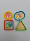 Fisher Price Vintage Little People Zoo #916 4 Replacement Food Trays For Animals