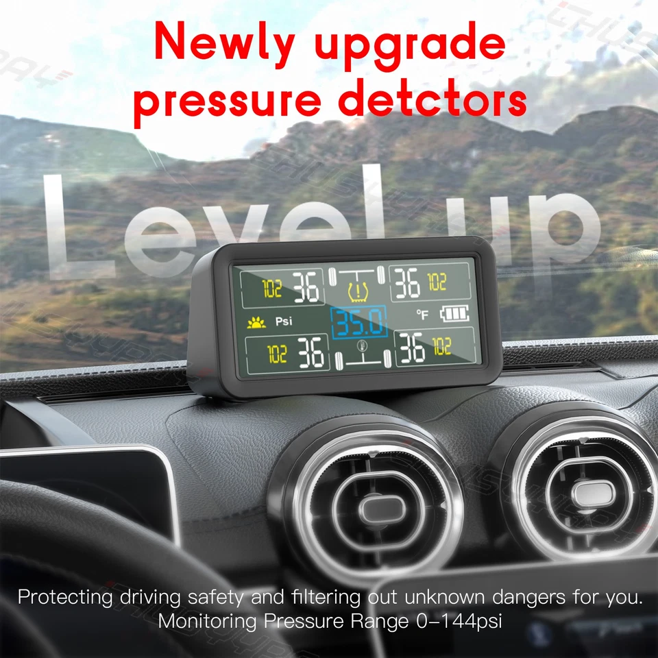 Sistema de monitoreo de presión de neumáticos de automóvil 4 sensores externos para Toyota 4Runner Foto 4 de 4