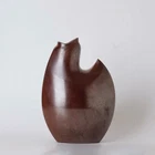 Beautiful shape Japanese  Bronze  vase  by well known artist   ZM2