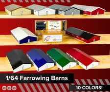 1/64 Custom Scratch Built 40x75 Farm Farrowing Buildings/Kits for Ertl Pigs/Hogs
