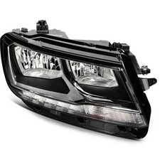 Headlight Assembly For 2018-2021 Volkswagen Tiguan Black Housing Right Side Lamp