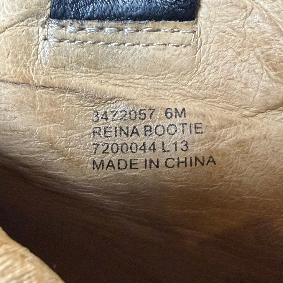 Botines Frye Reina para mujer talla 6 cuero negro vaquera occidental Foto 4 de 4