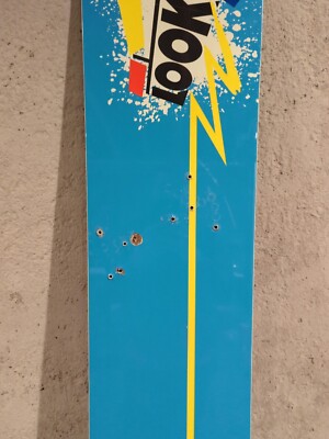 80s Vintage LOOK Snowboard 165 Electric Blue, Yellow, Pink 80s Vintage LOOK Snowboard 165 Electric Blue, Yellow, Pink