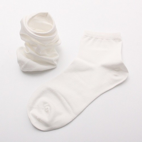 1Pair Women Girl Silk Socks Ankel Length Plain Soft Breathable Casual Summer - Picture 13 of 16
