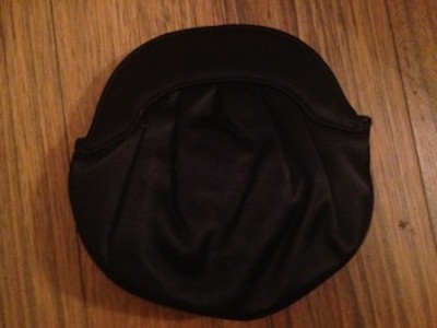 TABITHA WEBB schwarz Seide Satin CLUTCH Handtasche TASCHE & SPIEGEL neu