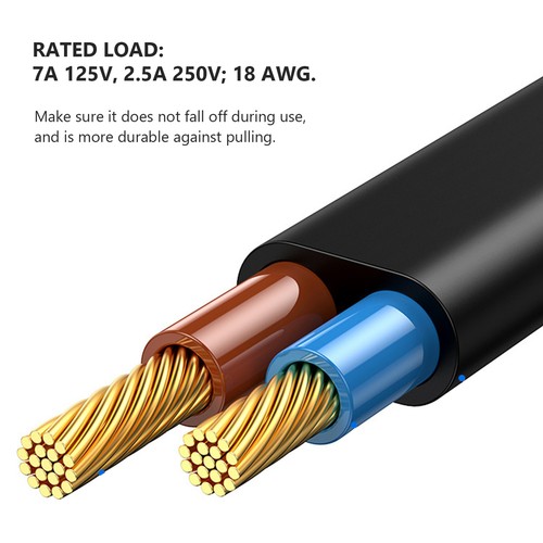 Cable de alimentación divisor en Y polarizado doble IEC320 C7 a Nema 1‐15P cable de alimentación - Imagen 3 de 24
