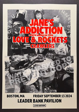 Jane&rsquo;s Addiction Boston MA 2024 FINAL SHOW at Leader Bank Promo Tour Poster
