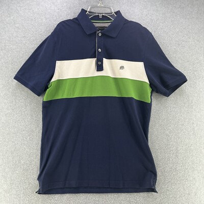 Banana Republic Mens Polo Medium M Short Sleeve Embroidered