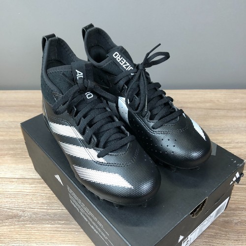 Adidas Adizero Impact. 2 Big Kids Football Cleats Size 2.5 Black/ White IF2519 - Picture 4 of 12