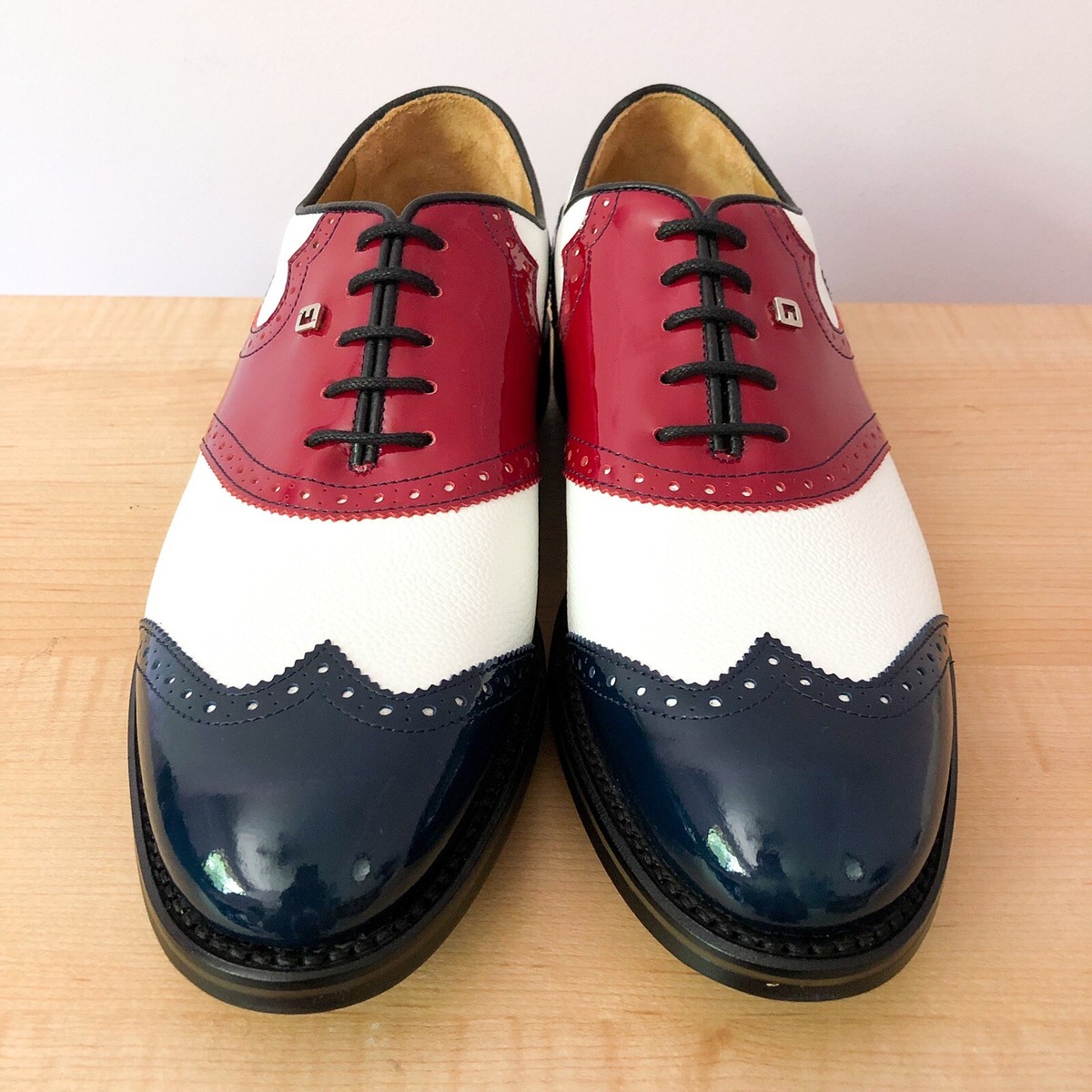 NEW FootJoy 1857 (Classics) Leather brogue shield tip golf  display picture 1