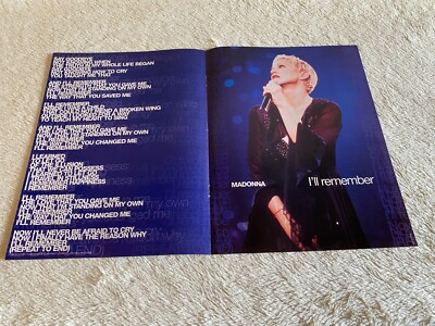 POST.18 MAGAZIN BILD/POSTER 11X16'' MADONNA: I'LL REMEMBER SONG WORDS