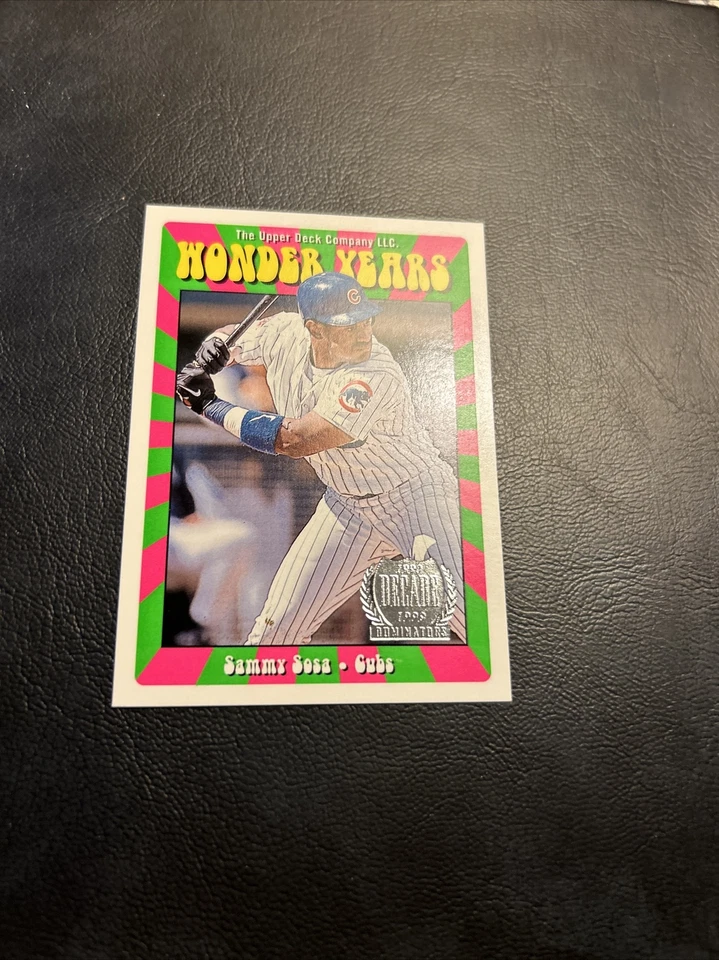 C53d Sammy Sosa Wy25 Chicago Cubs, 1998 Upperdeck Wonder Years - Image 2 of 3